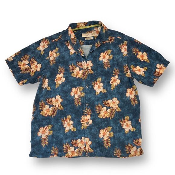 Tommy Bahama 100% Silk Tropical Button Front Top Size Small - Picture 1 of 7
